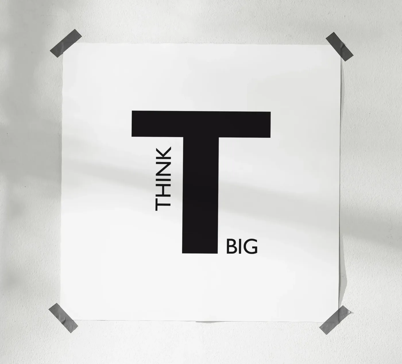 THINK BIG Poster von Meridian Design