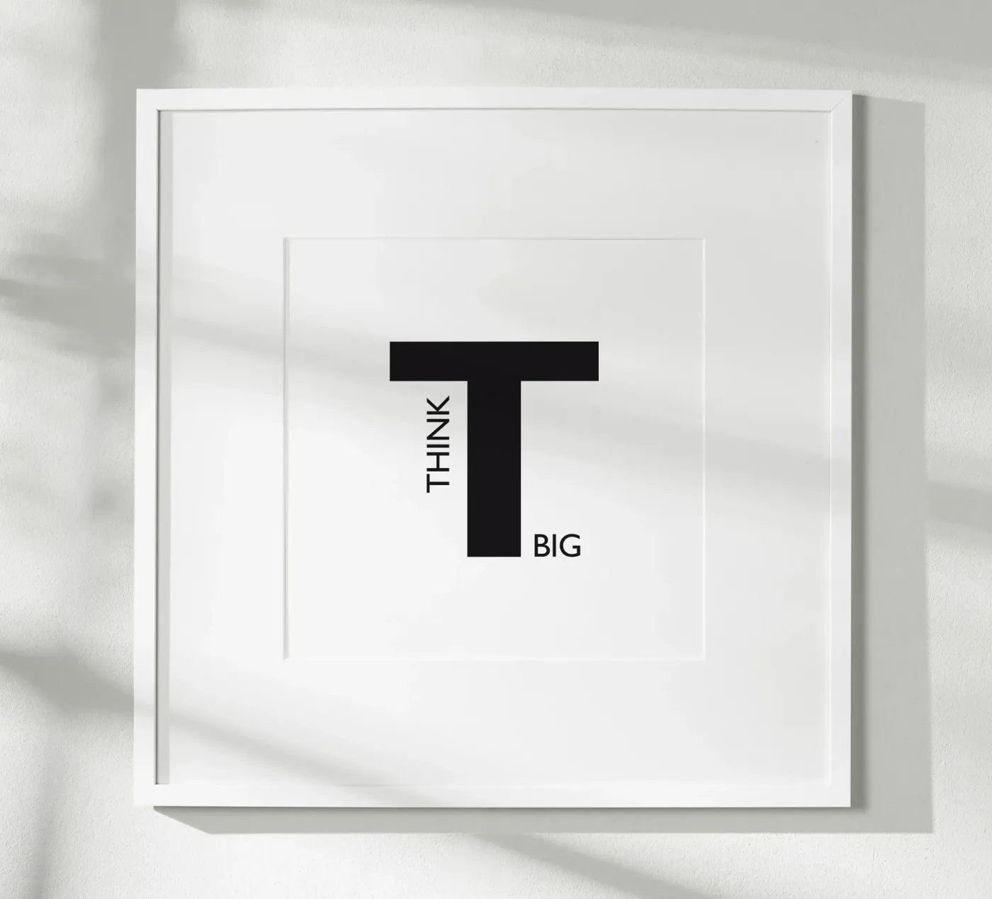 THINK BIG Poster von Meridian Design