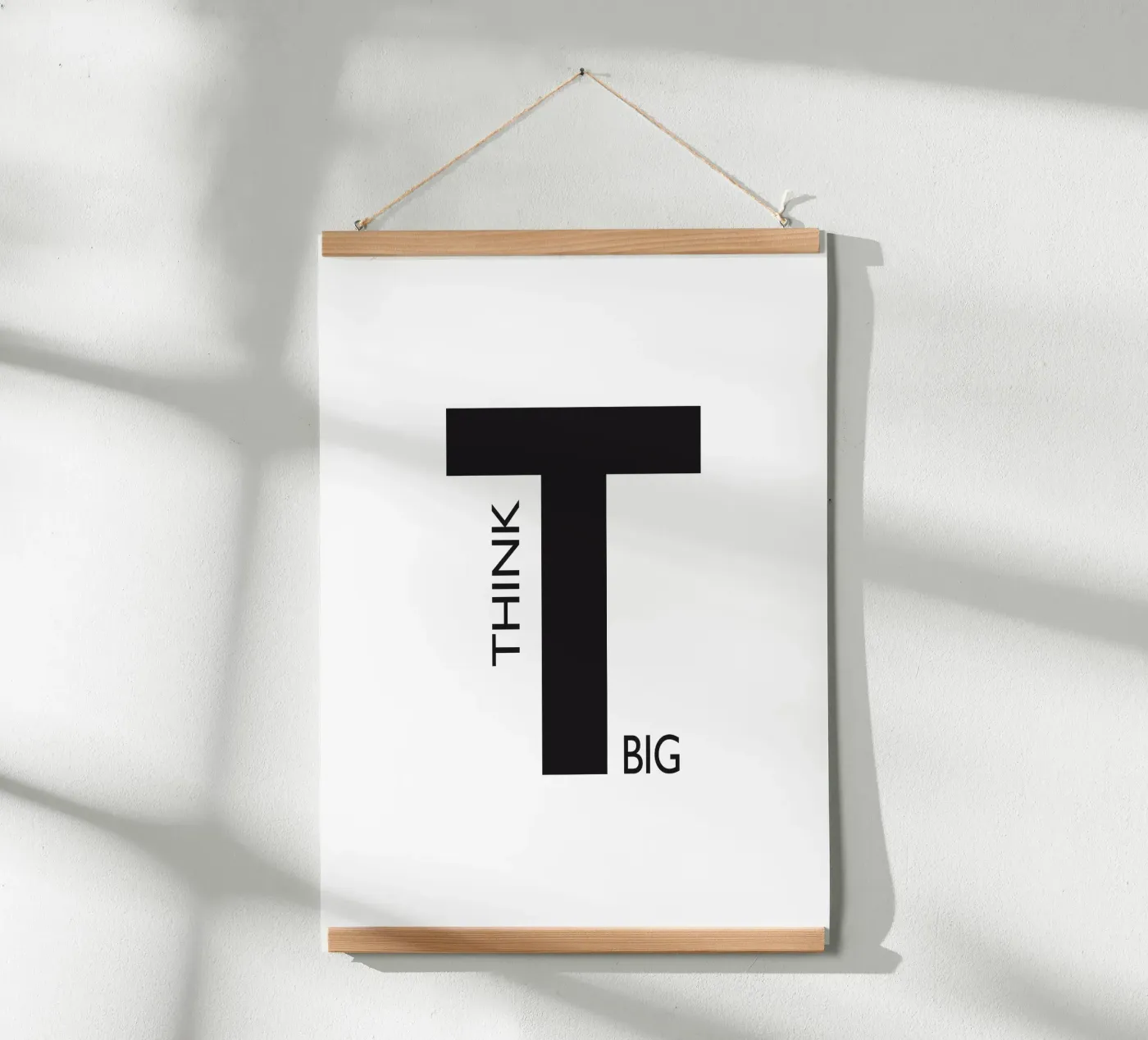 THINK BIG Poster von Meridian Design