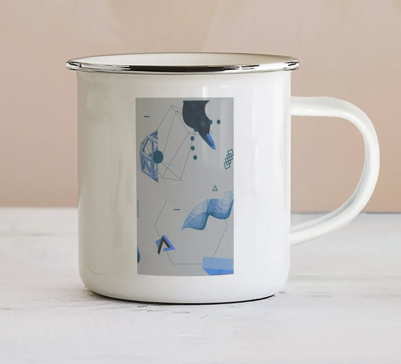 Objects 09 enamel mug by Andreas Jarner