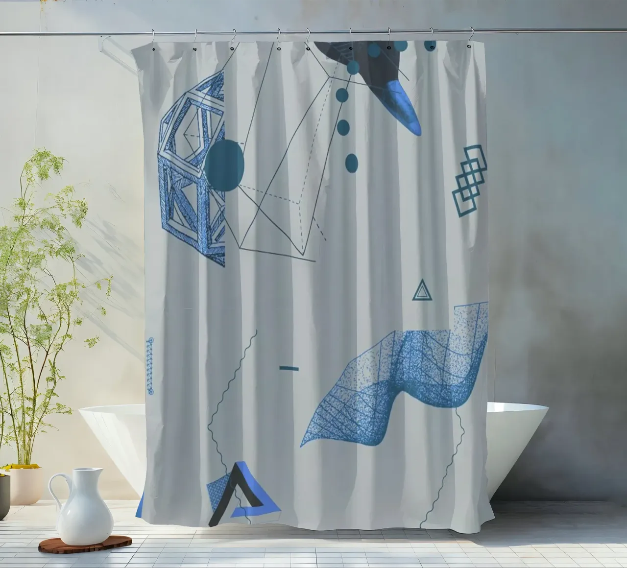 Objects 09 douchegordijn van Andreas Jarner