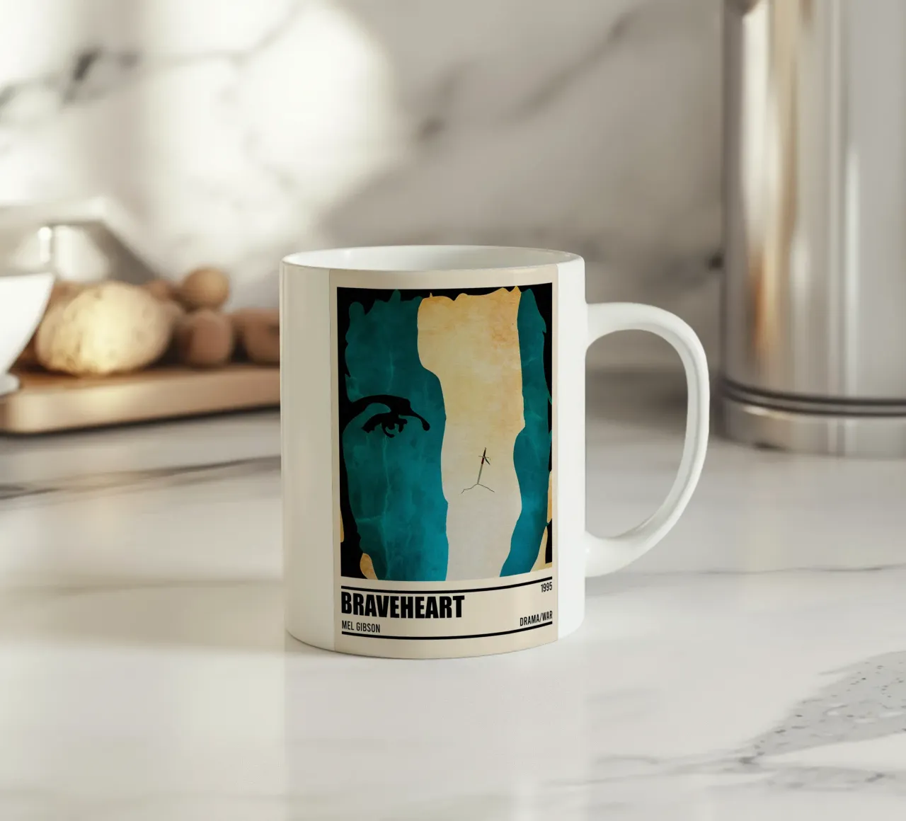 Braveheart Minimalist Poster tazza in ceramica da TheArtstudio