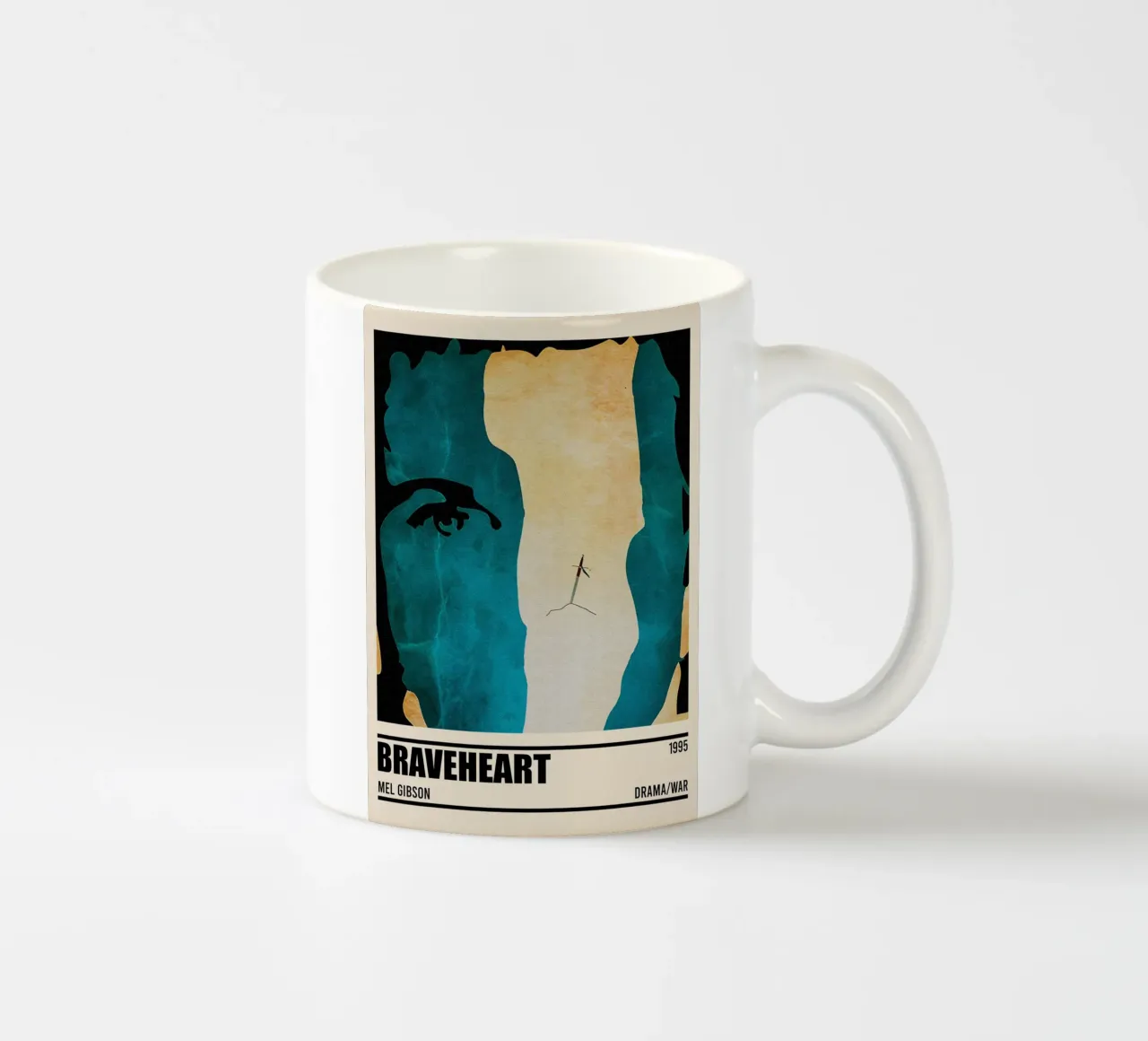 Braveheart Minimalist Poster tazza in ceramica da TheArtstudio