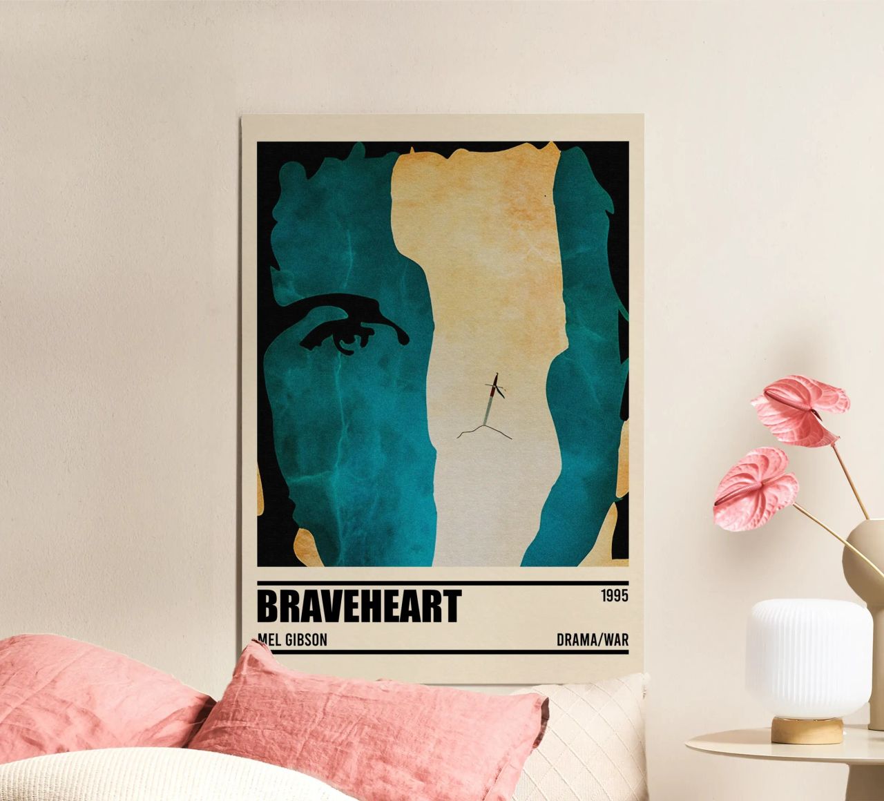 Braveheart Minimalist Poster Poster von TheArtstudio