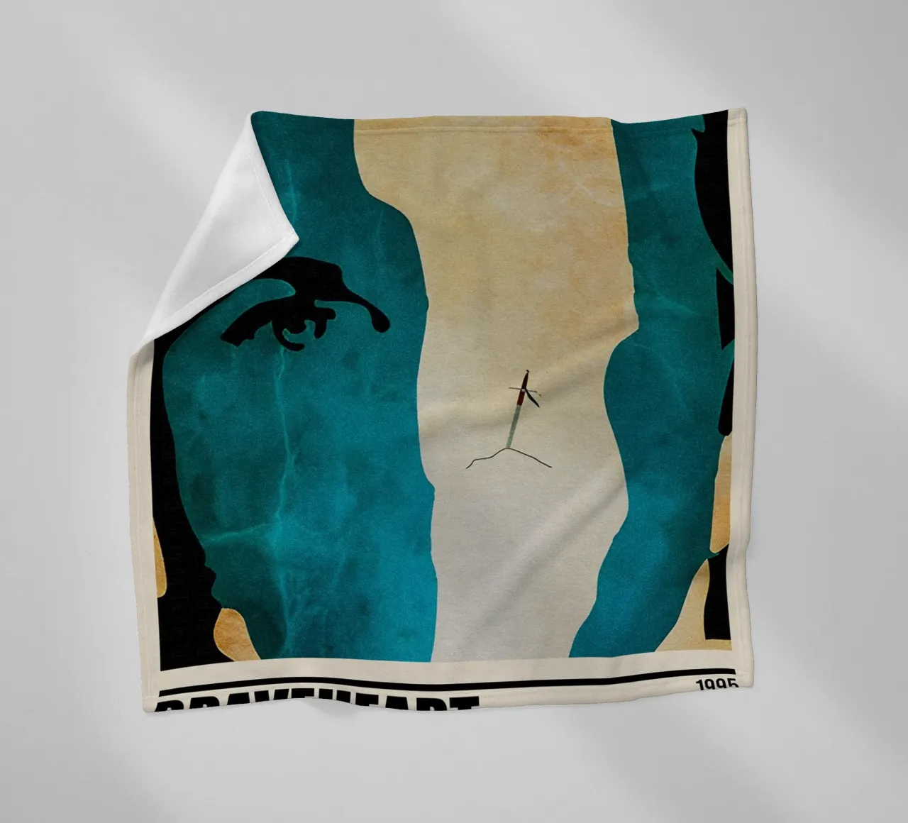 Braveheart Minimalist Poster coperta in pile da TheArtstudio