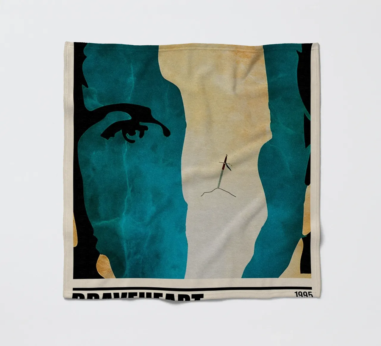 Braveheart Minimalist Poster coperta in pile da TheArtstudio