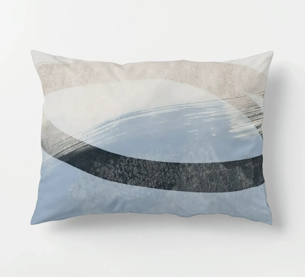 abstract brushstrokes and lines 1 cuscino da IRIS LEHNHARDT FINE ART