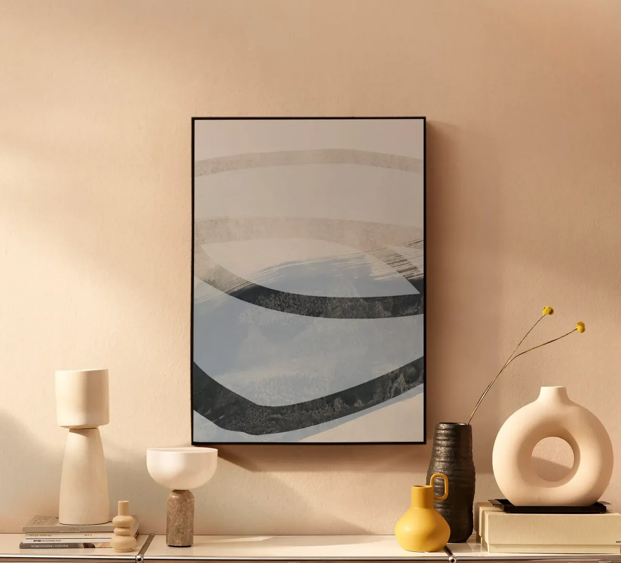 abstract brushstrokes and lines 1 alluminio dibond da IRIS LEHNHARDT FINE ART