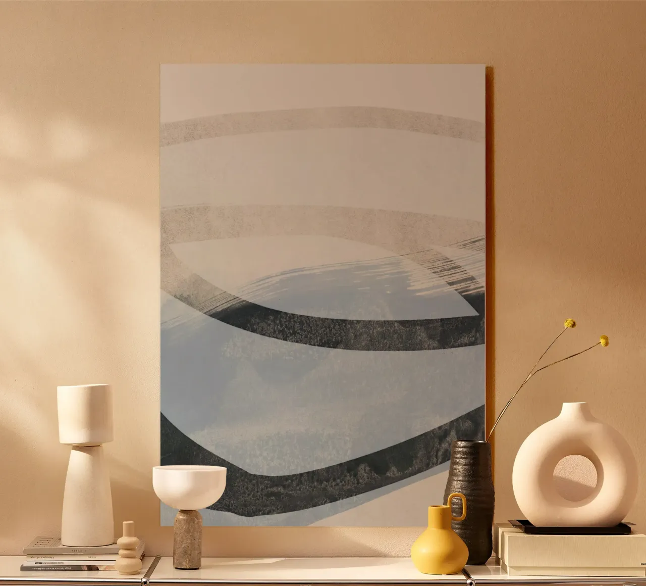 abstract brushstrokes and lines 1 alluminio dibond da IRIS LEHNHARDT FINE ART