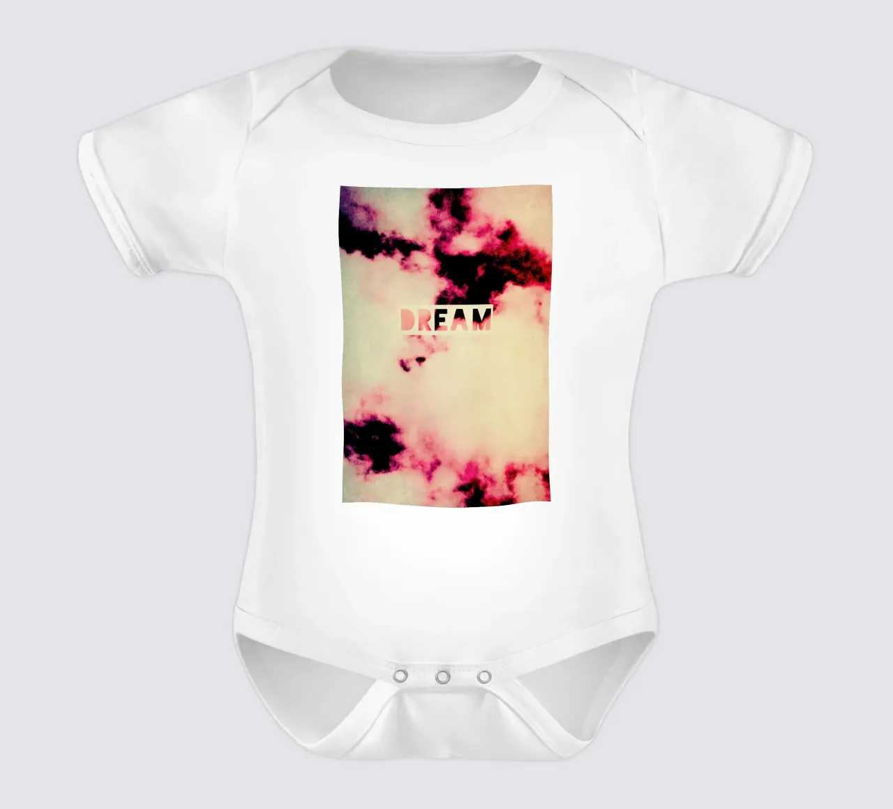 Pink Dreams body neonato maniche corte da Ingrid Beddoes