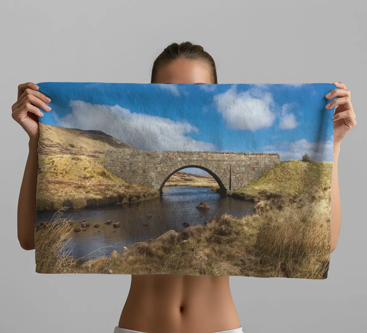 Ponte di Highland asciugamano da bagno da Dave Hare Photography