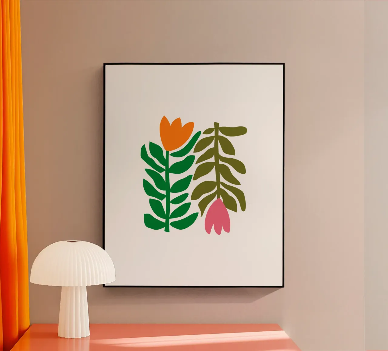 DARK GREEN FLOWER metacrilato de Meridian Design