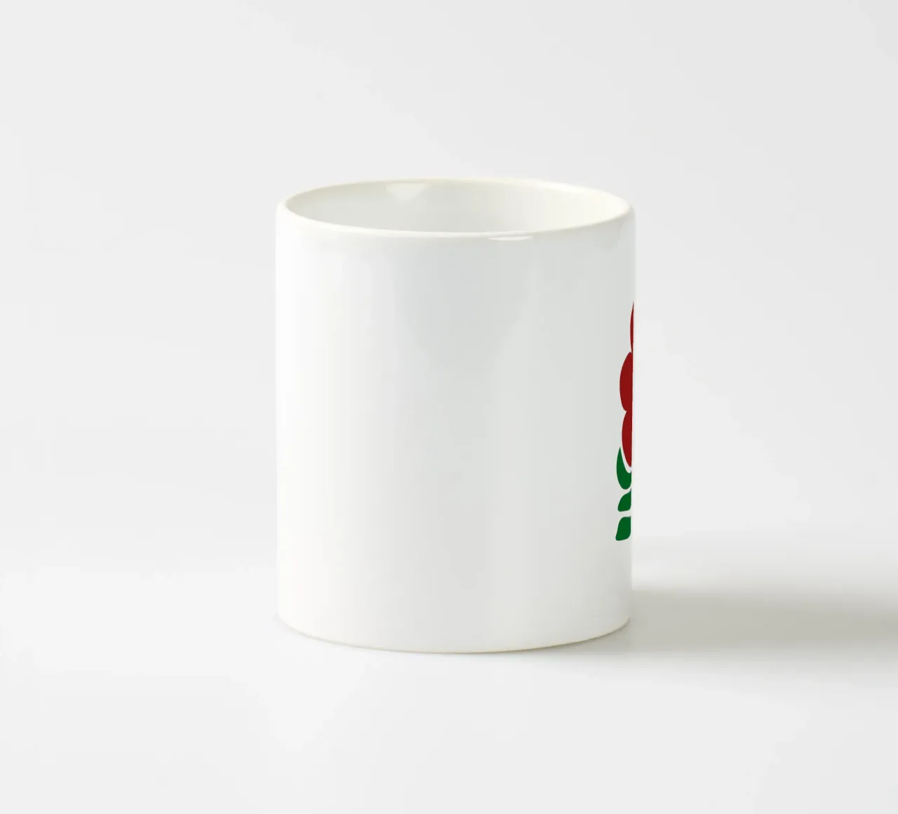DEEP RED FLOWER tazza in ceramica da Meridian Design