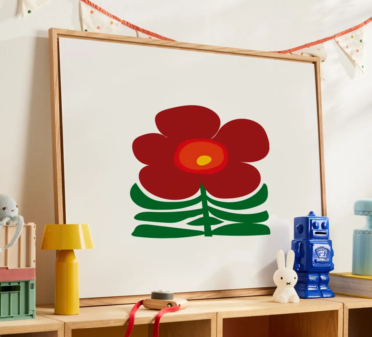 DEEP RED FLOWER plexiglass da Meridian Design