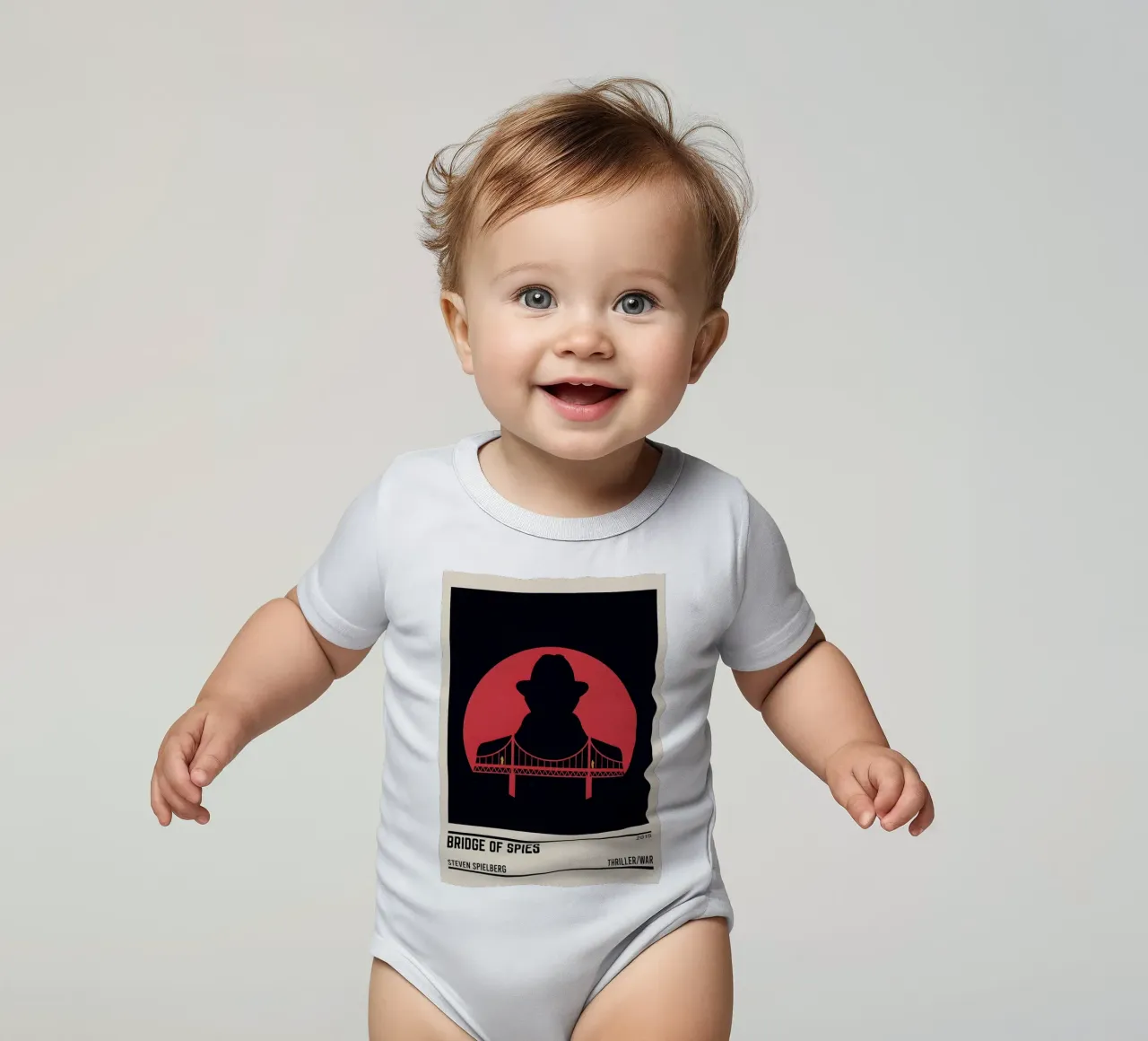Bridge Of Spies body neonato maniche corte da TheArtstudio