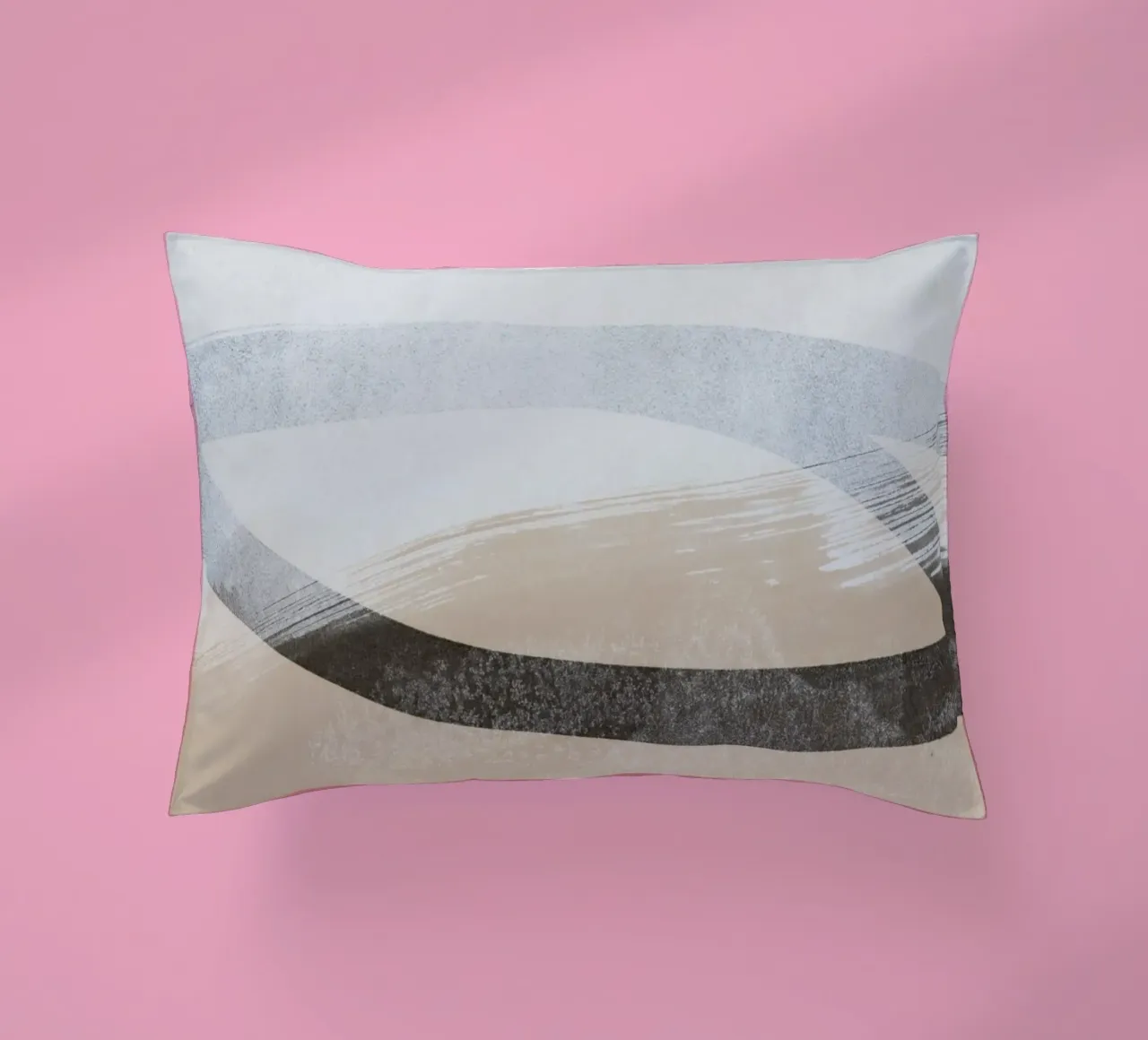 abstract brushstrokes and lines 2 cuscino da IRIS LEHNHARDT FINE ART