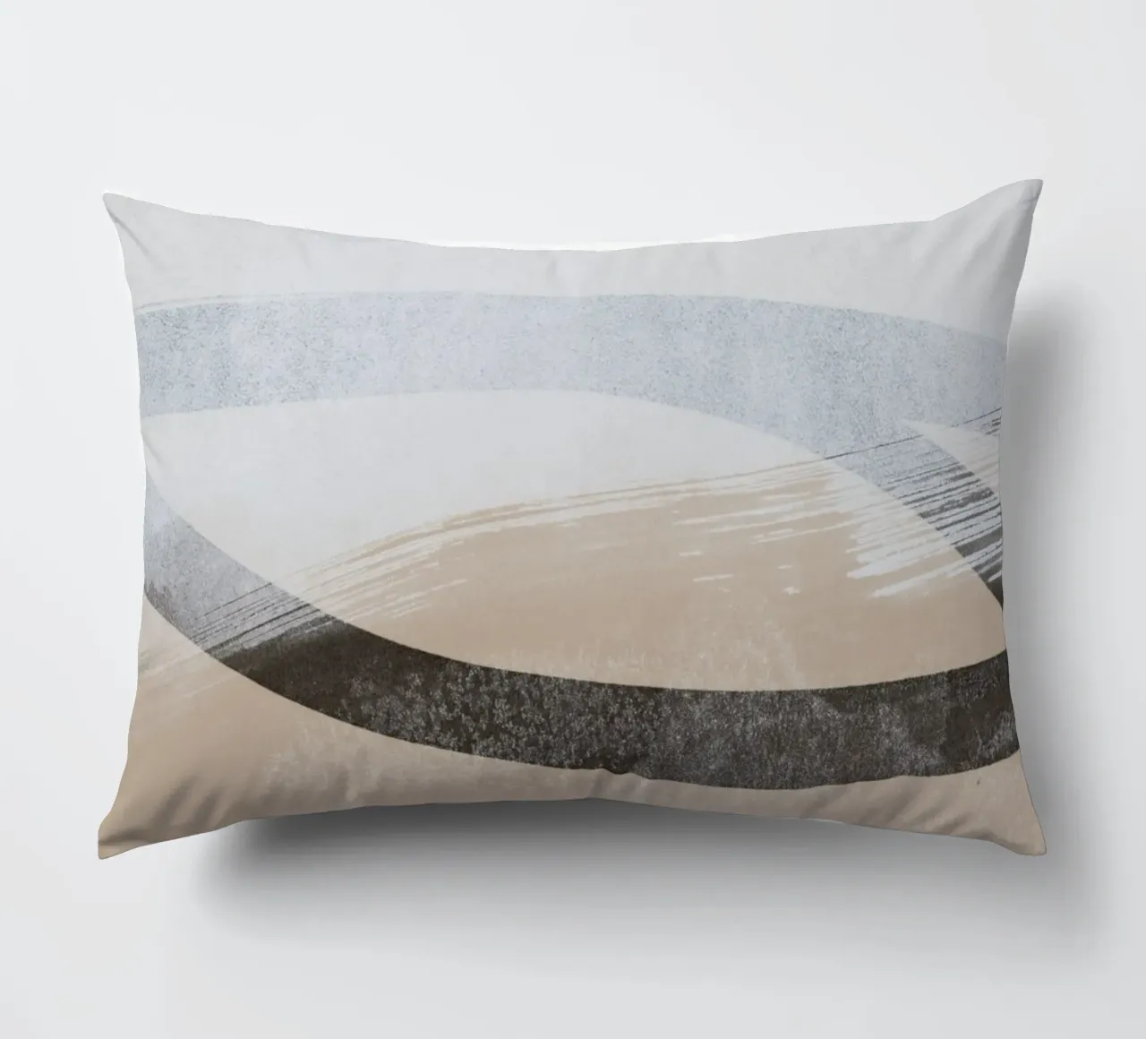 abstract brushstrokes and lines 2 cuscino da IRIS LEHNHARDT FINE ART