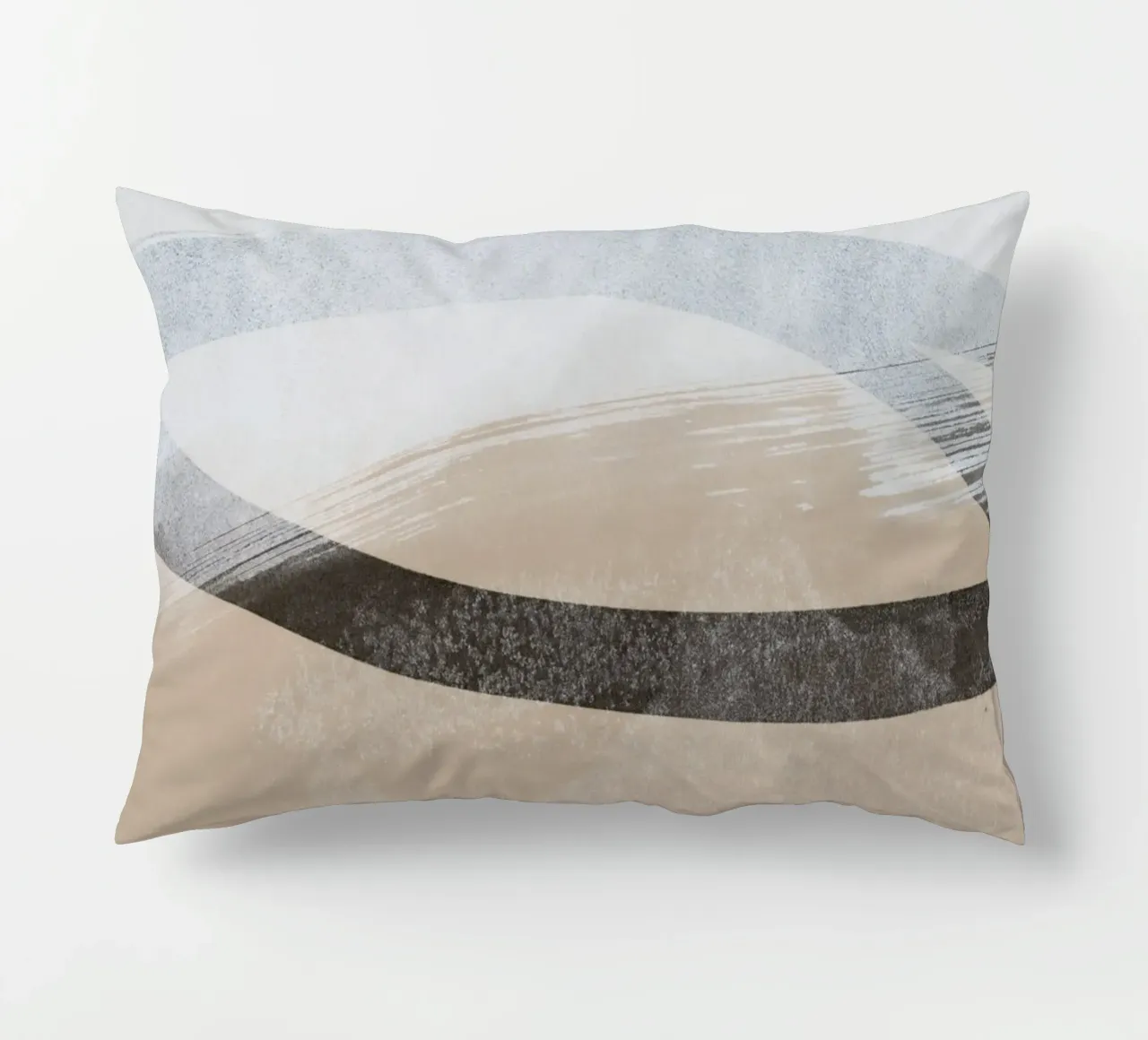 abstract brushstrokes and lines 2 cuscino da IRIS LEHNHARDT FINE ART