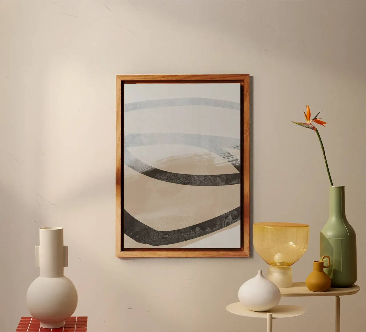 abstract brushstrokes and lines 2 alluminio dibond da IRIS LEHNHARDT FINE ART