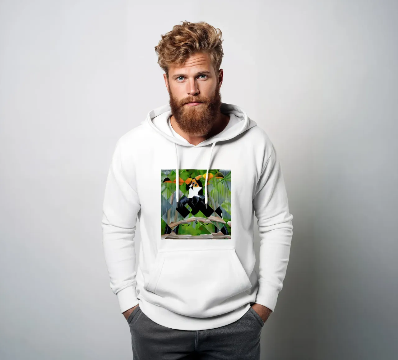 Toucan hoodie by Allison Chaplin