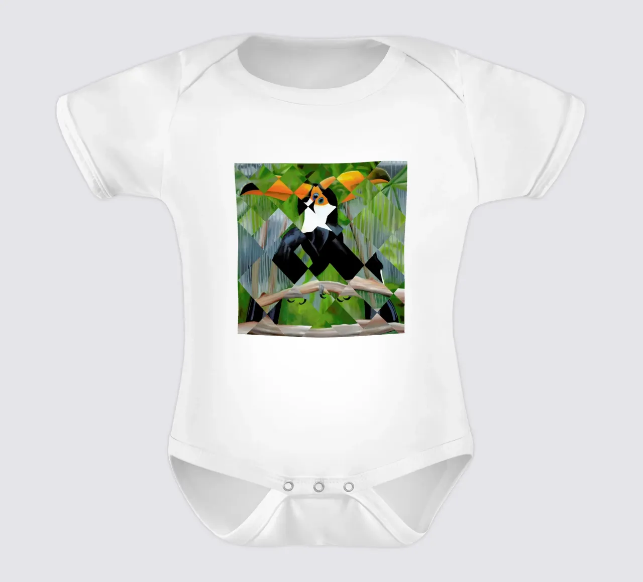 Toucan body neonato maniche corte da Allison Chaplin