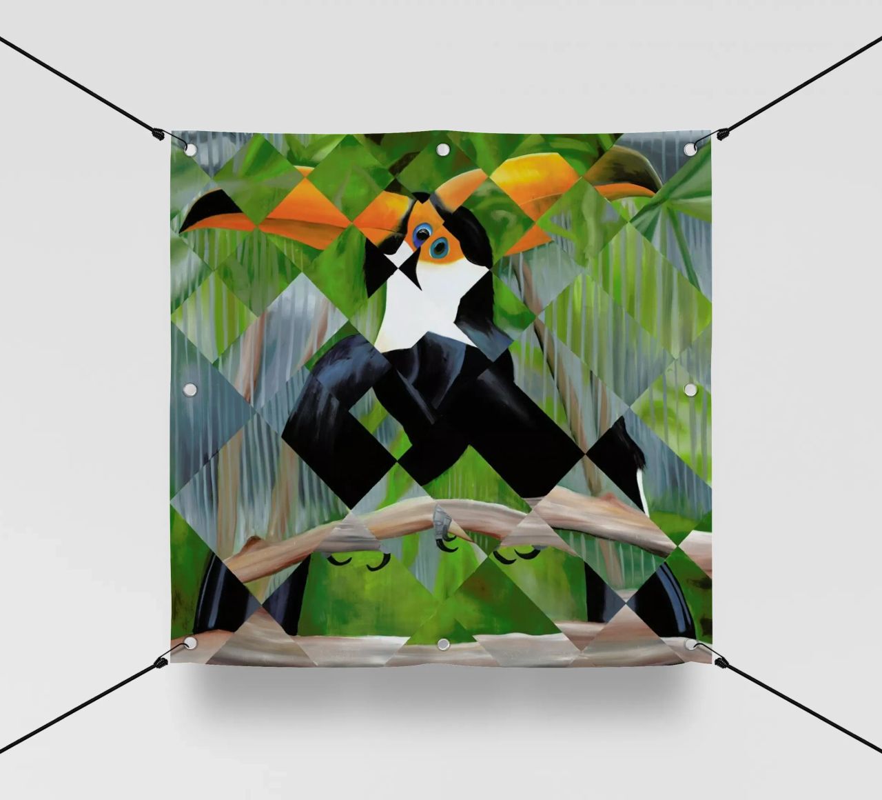 Toucan telo in pvc da Allison Chaplin