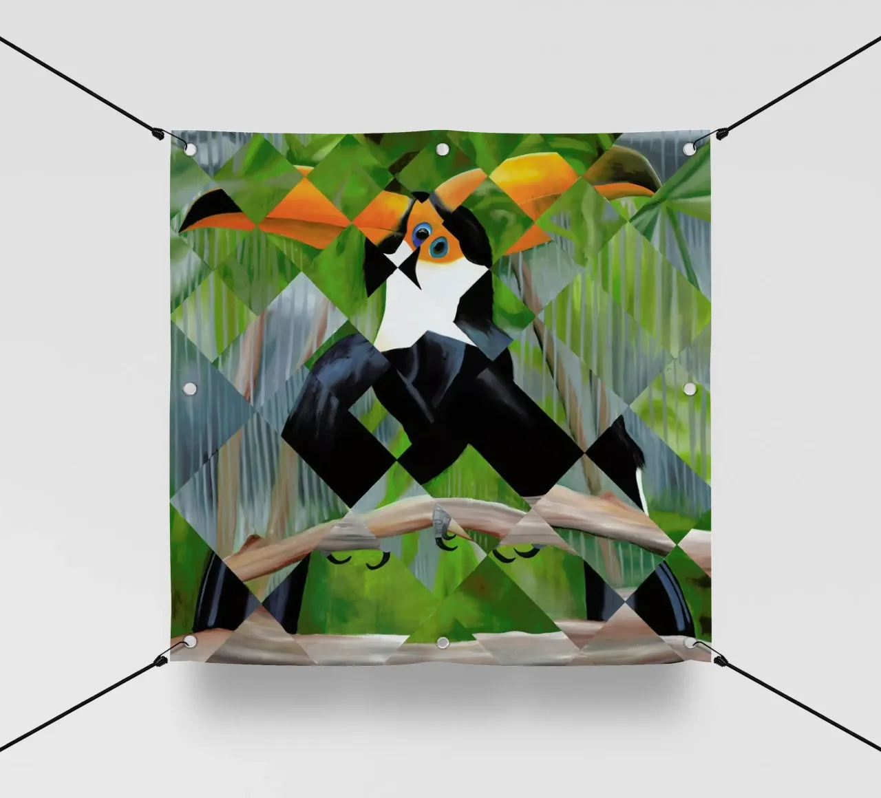Toucan telo in pvc da Allison Chaplin
