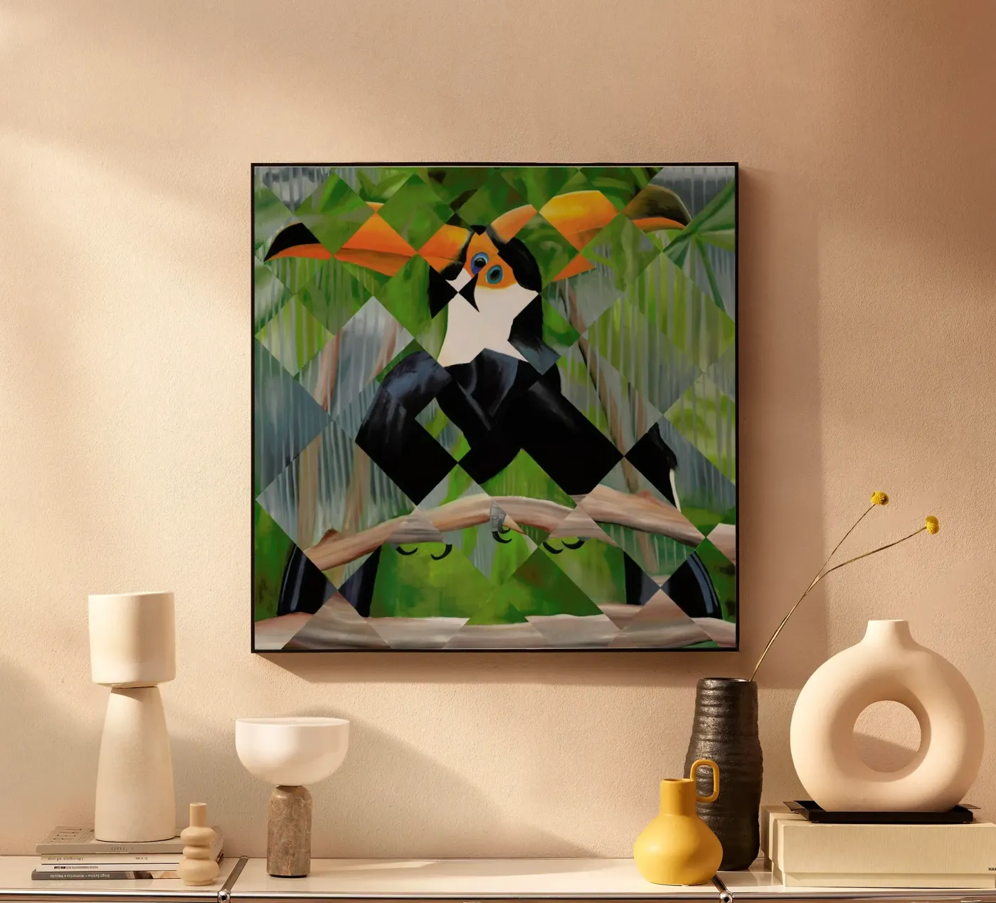 Toucan plexiglass da Allison Chaplin