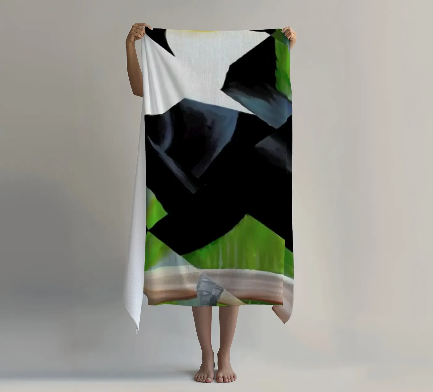 Toucan beach towel by Allison Chaplin