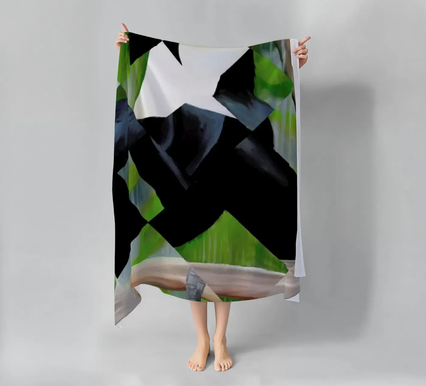 Toucan beach towel by Allison Chaplin