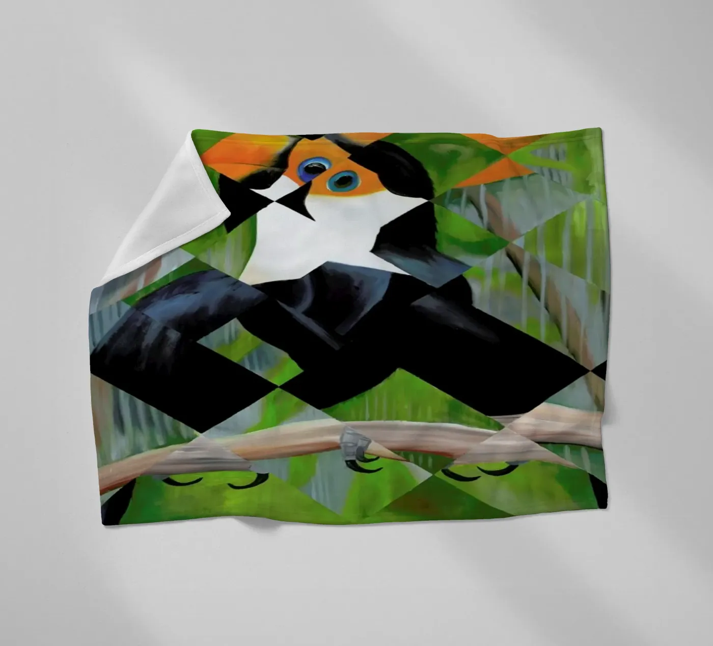 Toucan Fleecedecke von Allison Chaplin