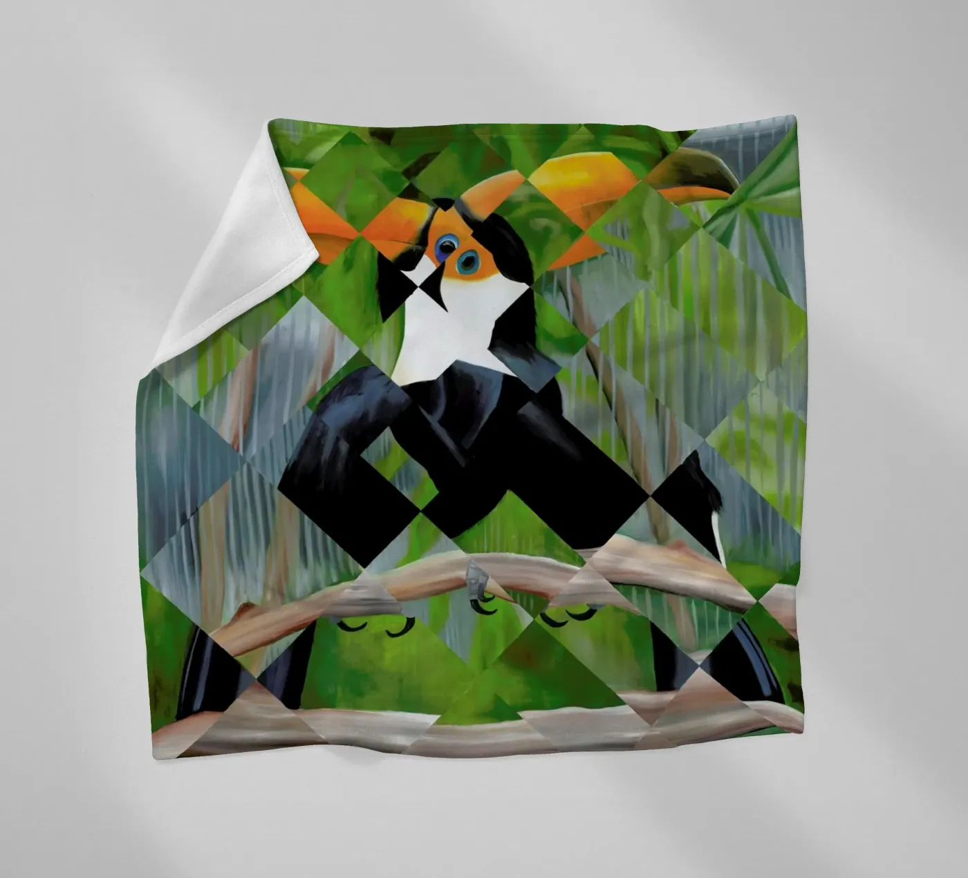 Toucan Fleecedecke von Allison Chaplin