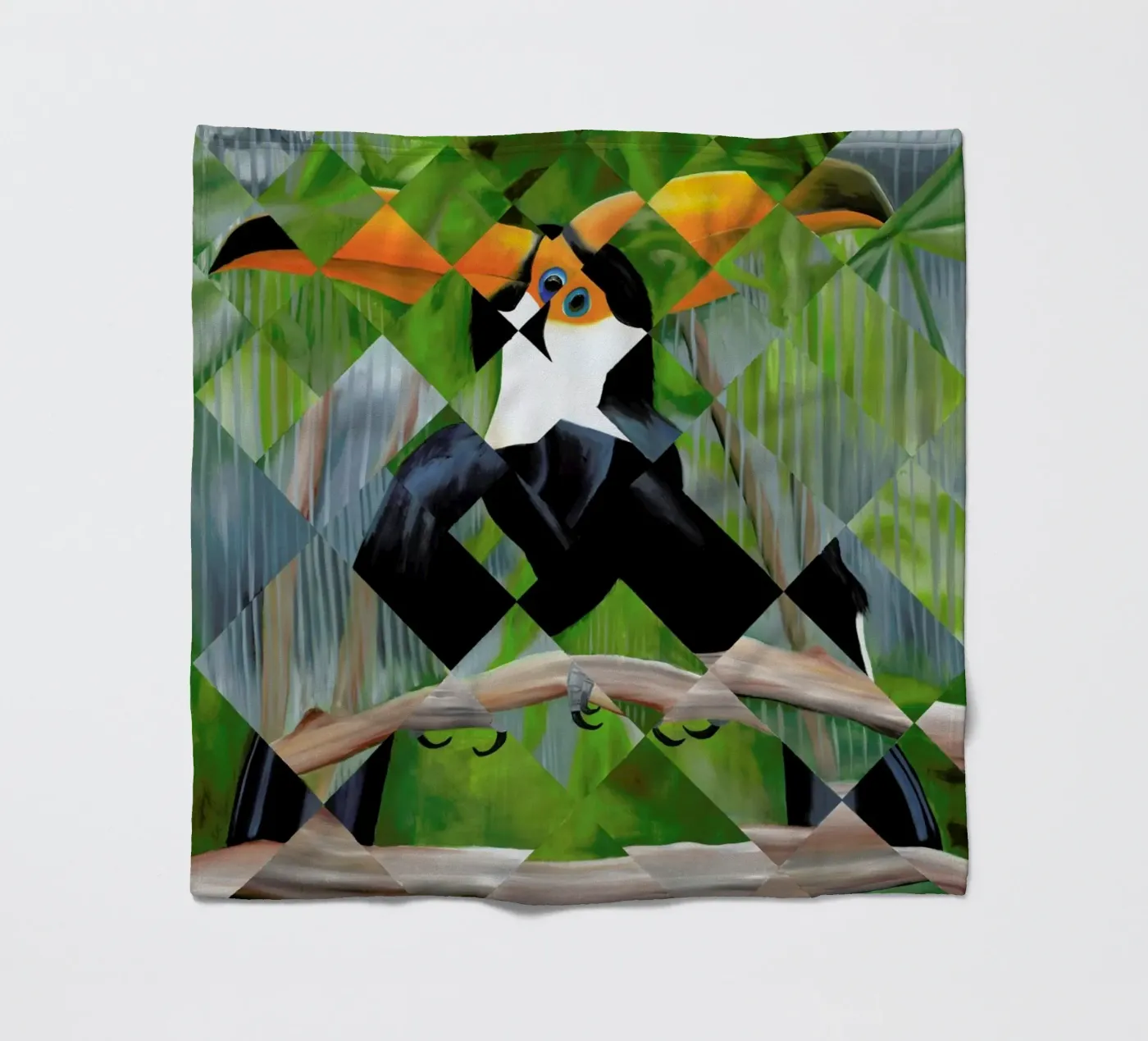 Toucan Fleecedecke von Allison Chaplin
