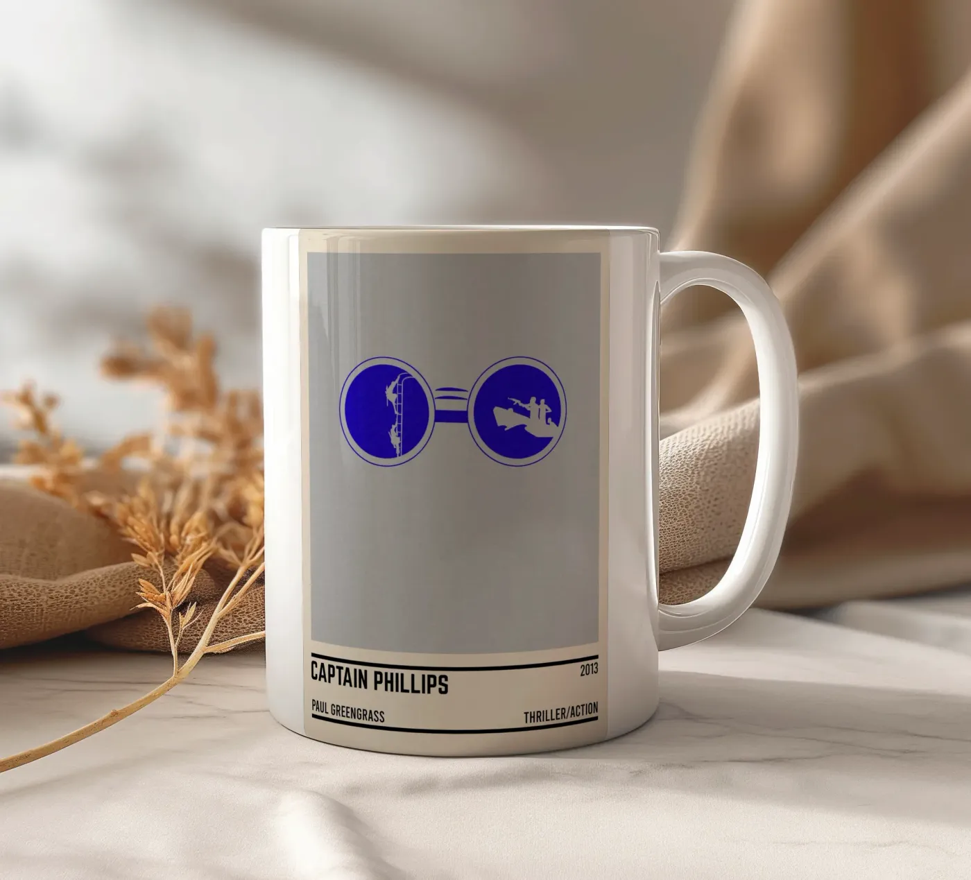 Captain Phillips ceramic mug by TheArtstudio