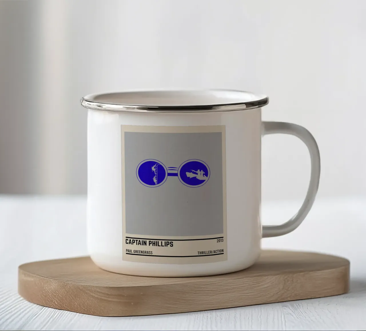 Captain Phillips taza de esmalte de TheArtstudio
