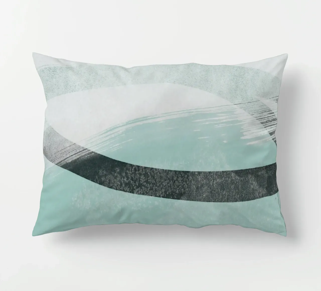 abstract brushstrokes and lines 3 cuscino da IRIS LEHNHARDT FINE ART