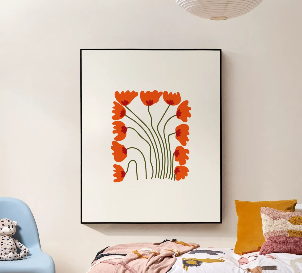 ORANGE FLOWERS plexiglass da Meridian Design
