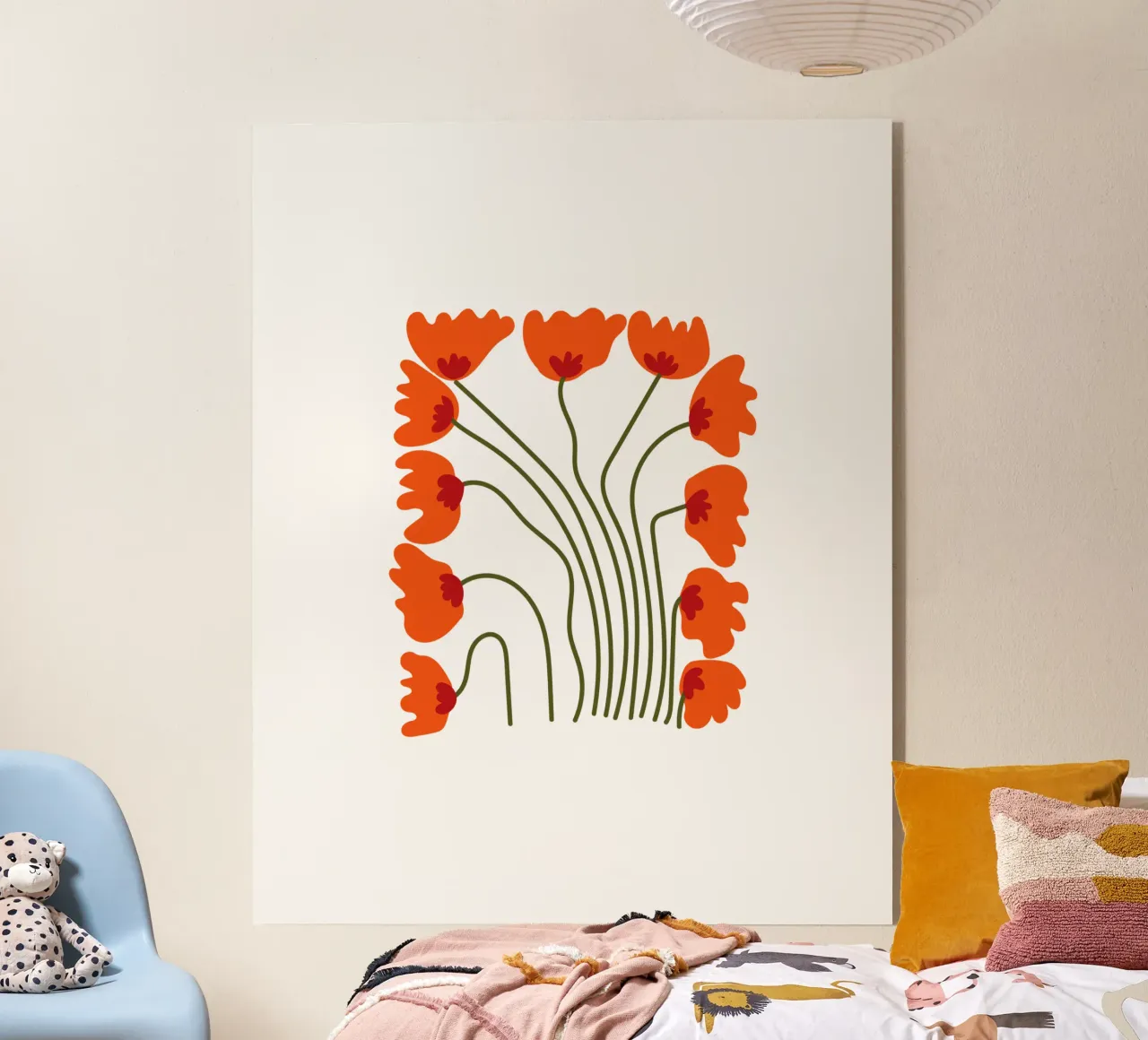 ORANGE FLOWERS plexiglass da Meridian Design