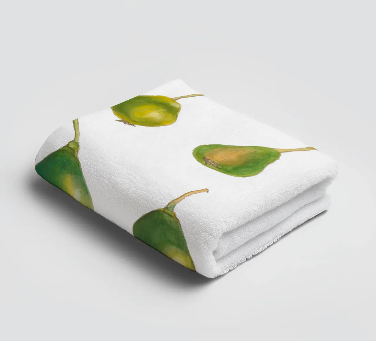 Vintage Botanical Art Plum Illustration in Earthy Tones towel by Studio Vintage