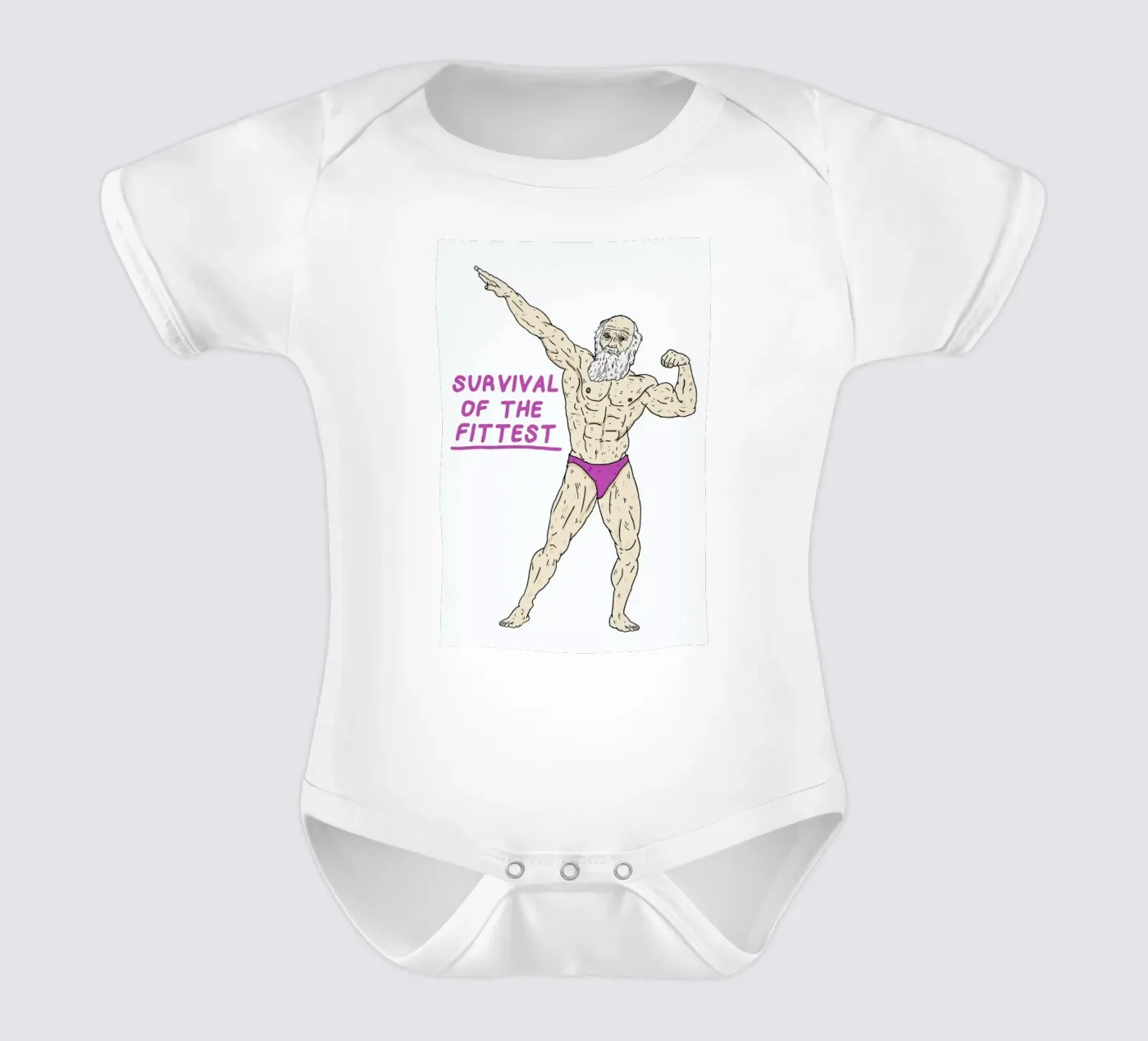 Darwin body neonato maniche corte da Nick Cocozza