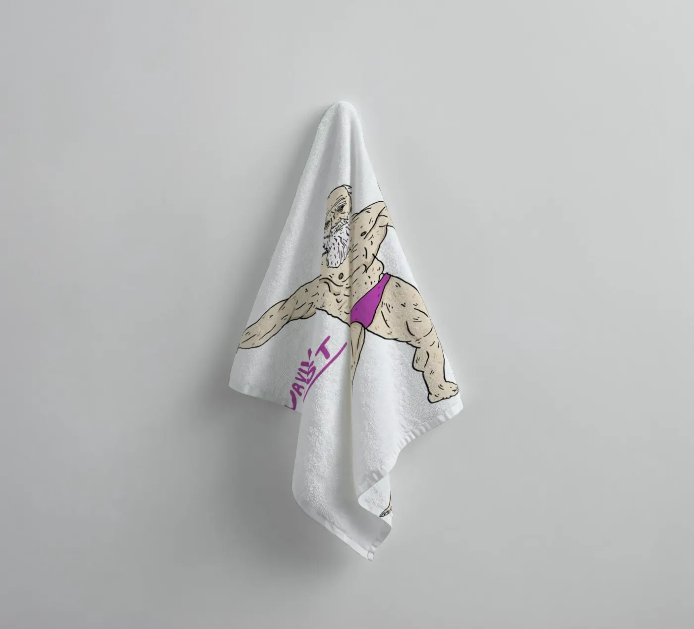 Darwin badhanddoek van Nick Cocozza