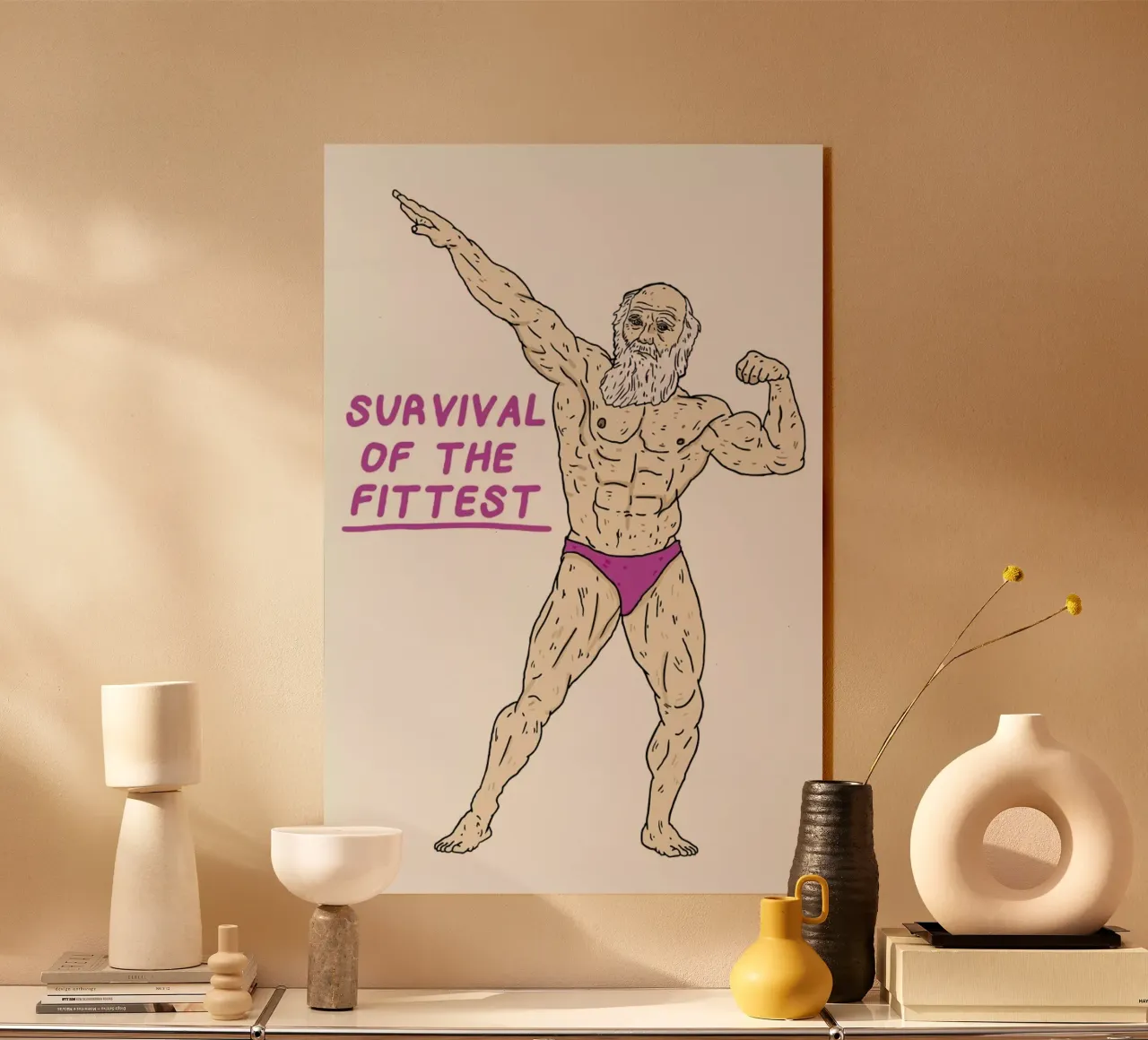 Darwin Acryl-Glas von Nick Cocozza