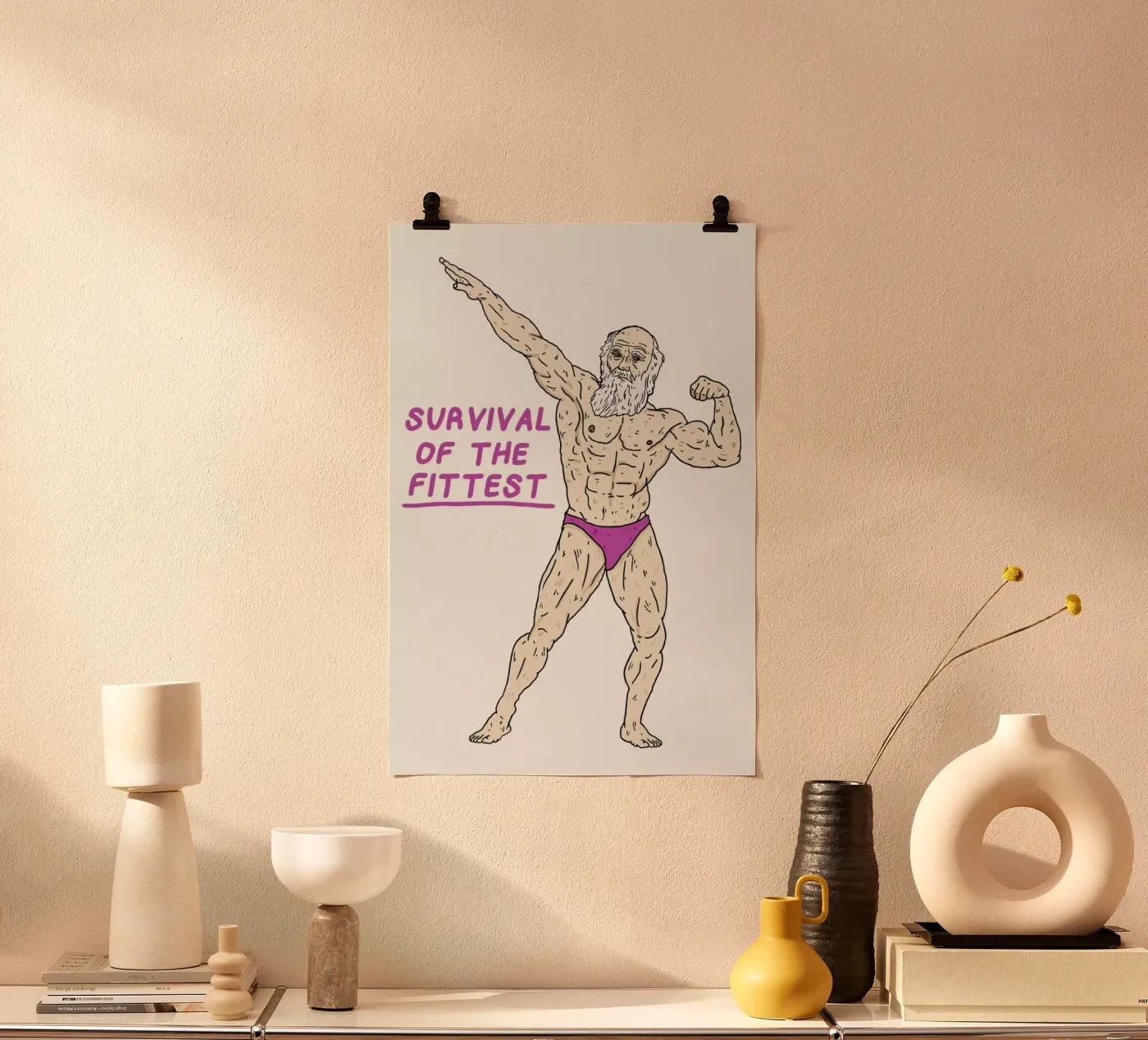 Darwin Poster von Nick Cocozza
