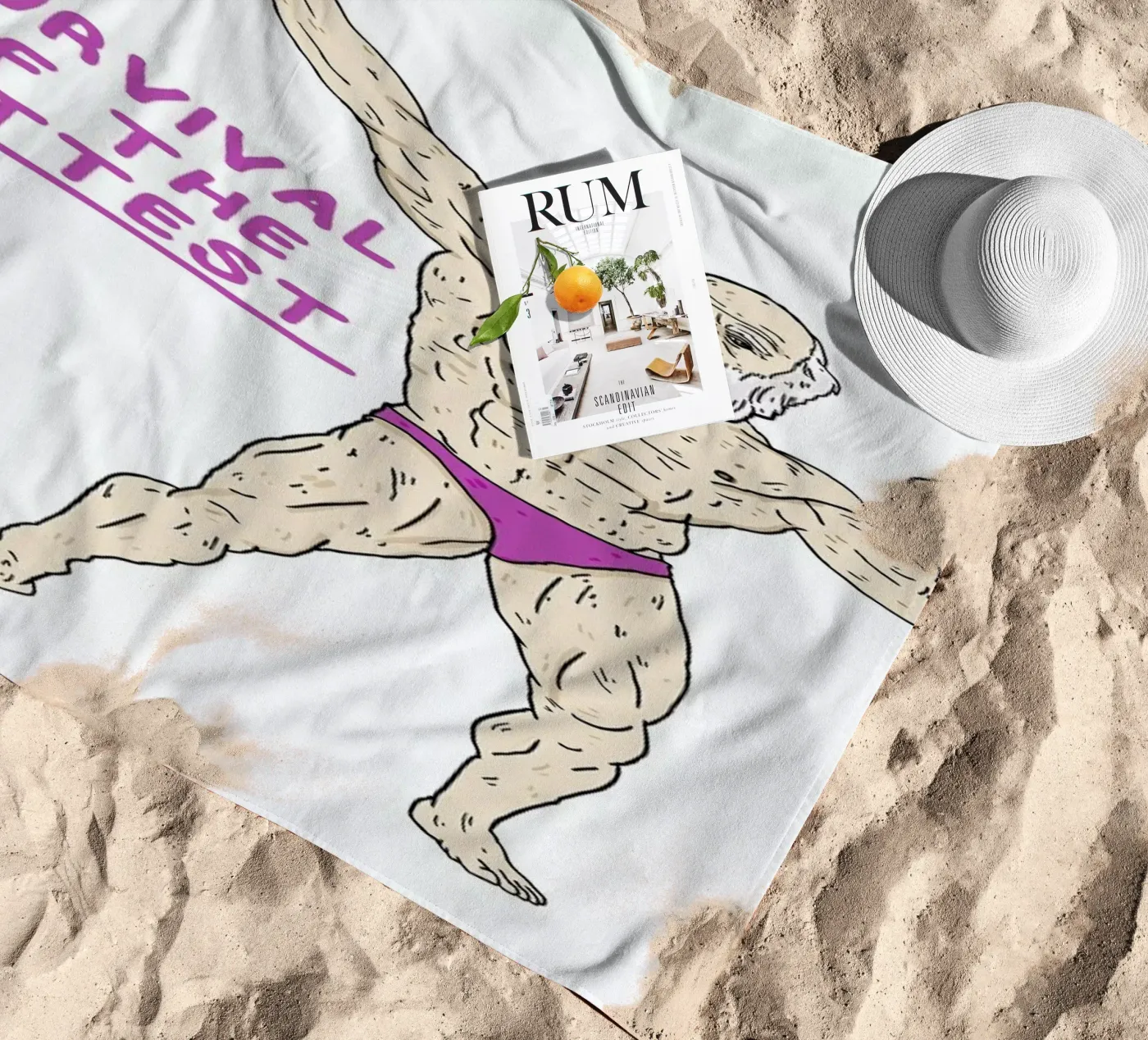 Darwin beach towel by Nick Cocozza