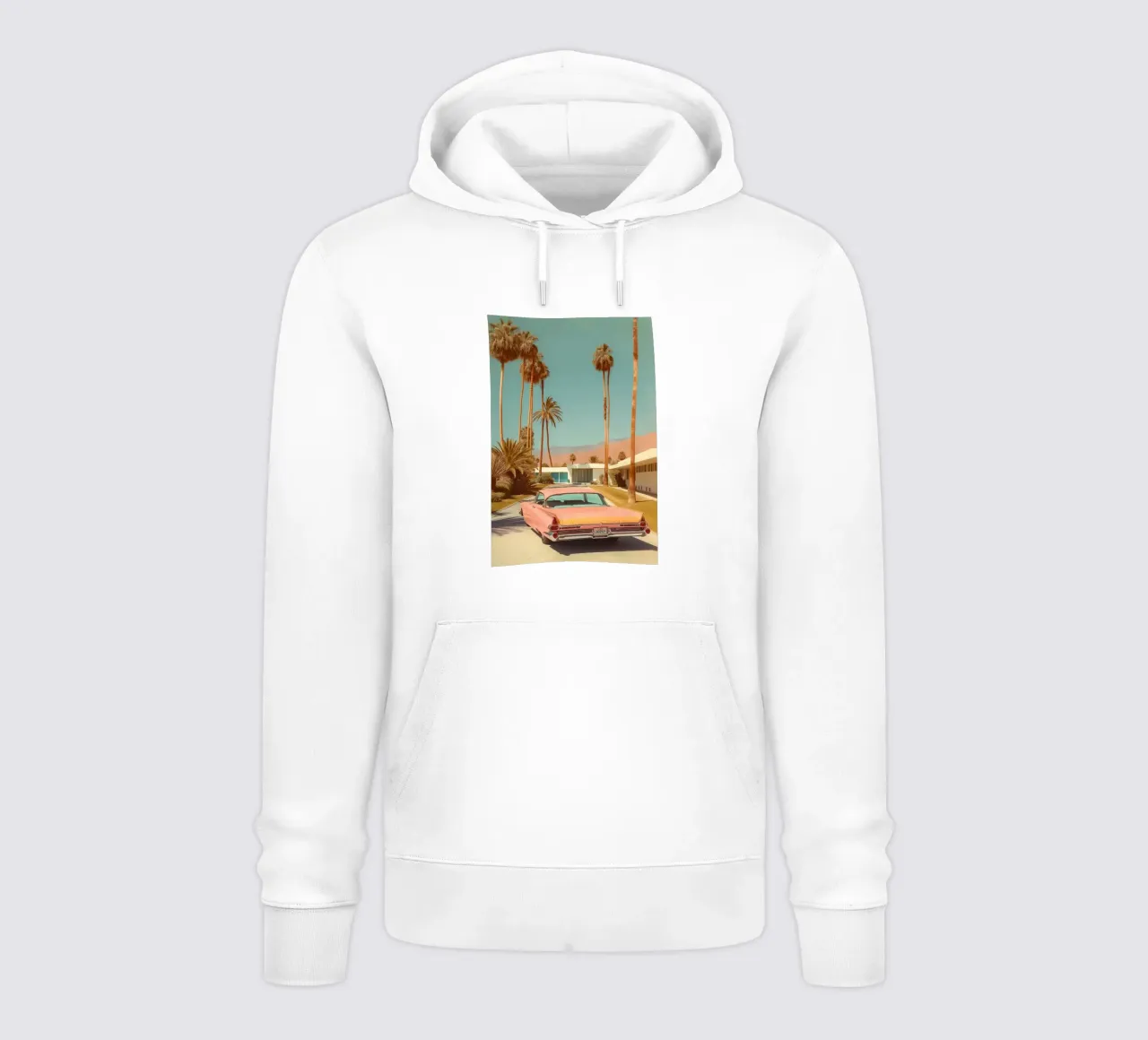 Palm Springs Cadillac Drive hoodie by Carinaprint