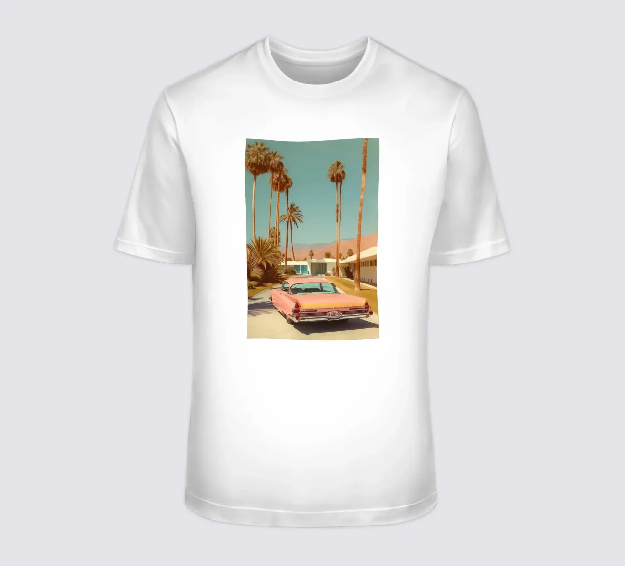 Palm Springs Cadillac Drive t-shirt by Carinaprint