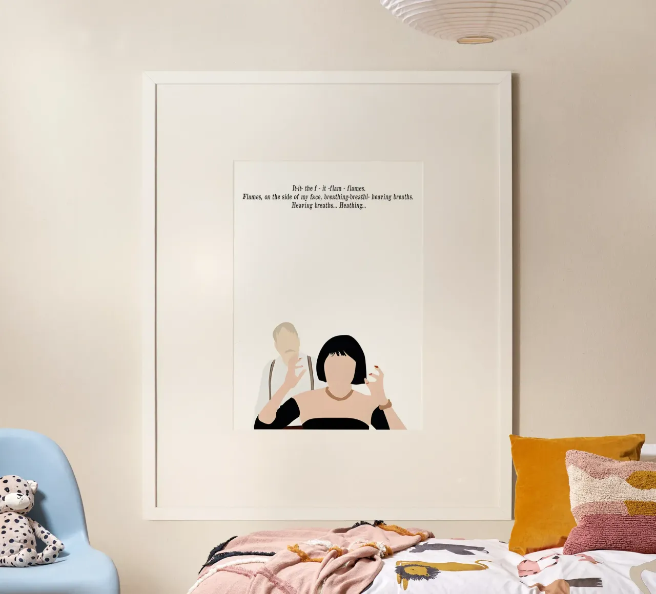 Clue Movie Quote poster con telaio in legno da TheArtstudio