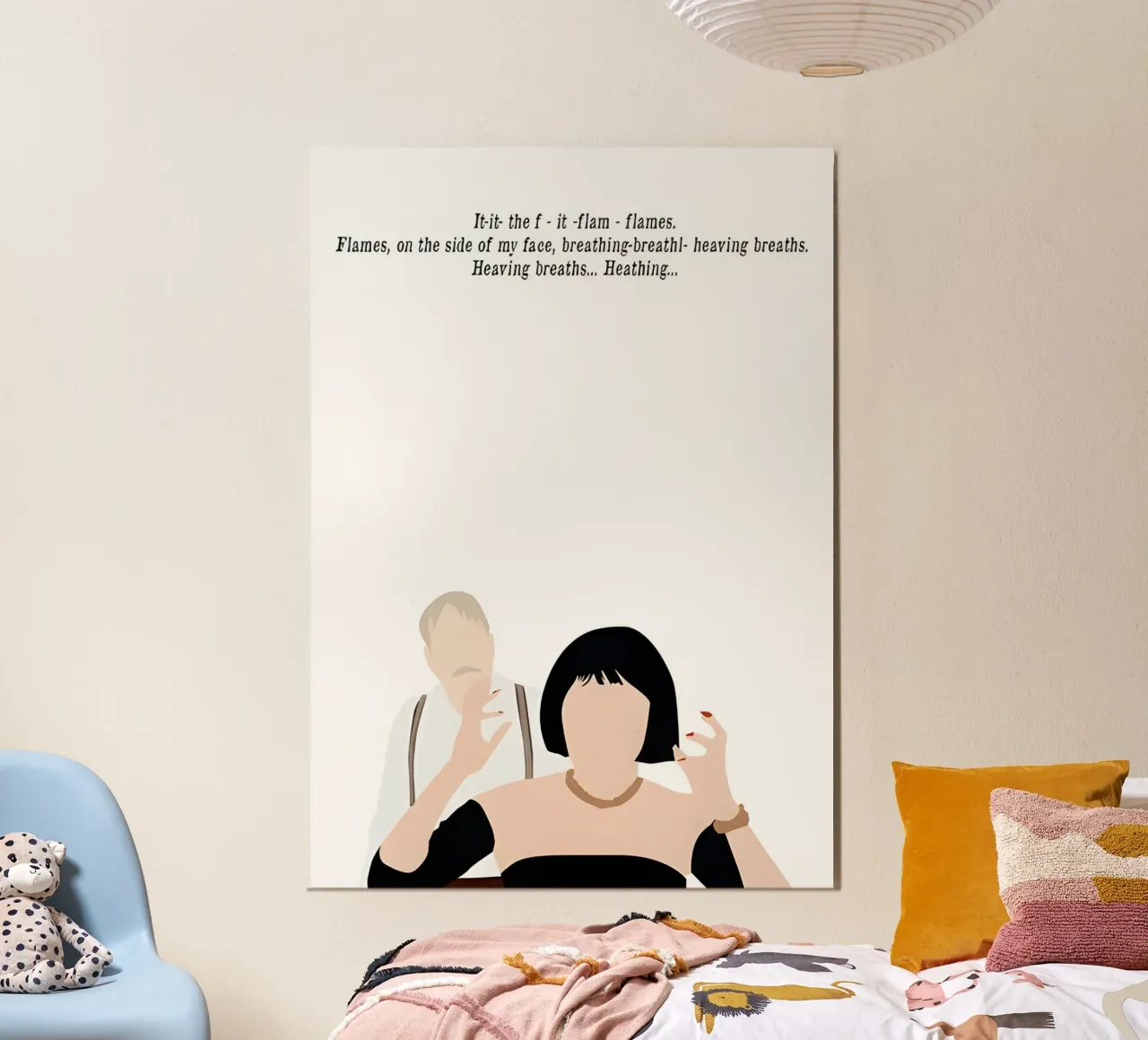 Clue Movie Quote poster con telaio in legno da TheArtstudio