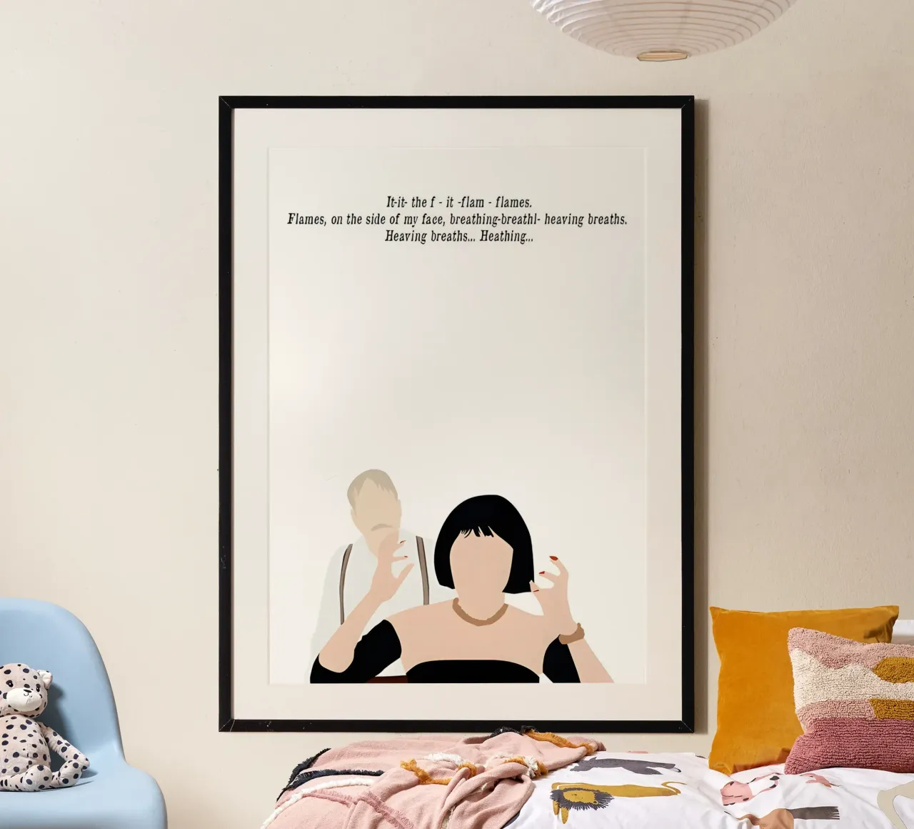 Clue Movie Quote poster con telaio in legno da TheArtstudio
