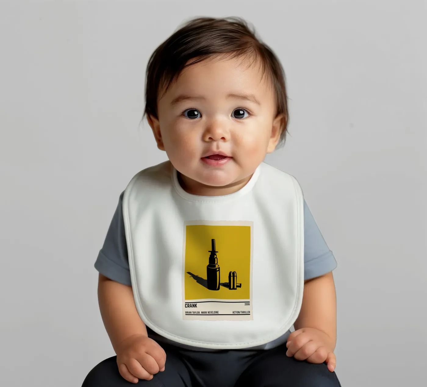 Crank baby bib by TheArtstudio